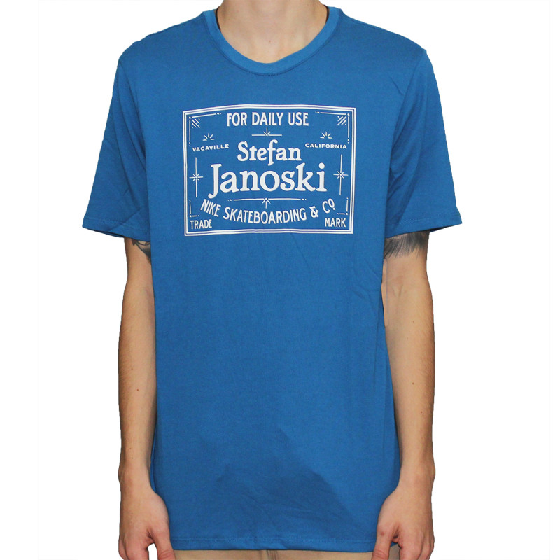 Produce Deshacer entidad Camiseta Nike SB - Janoski Label Azul