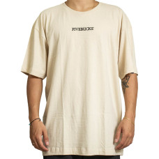 Camiseta Fivebucks - Bordada Off White