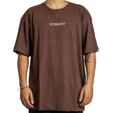 Camiseta Fivebucks - Bordada Pecan