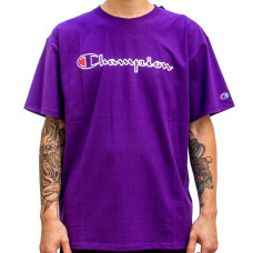 Camiseta Champion - Script Logo Contour Purple